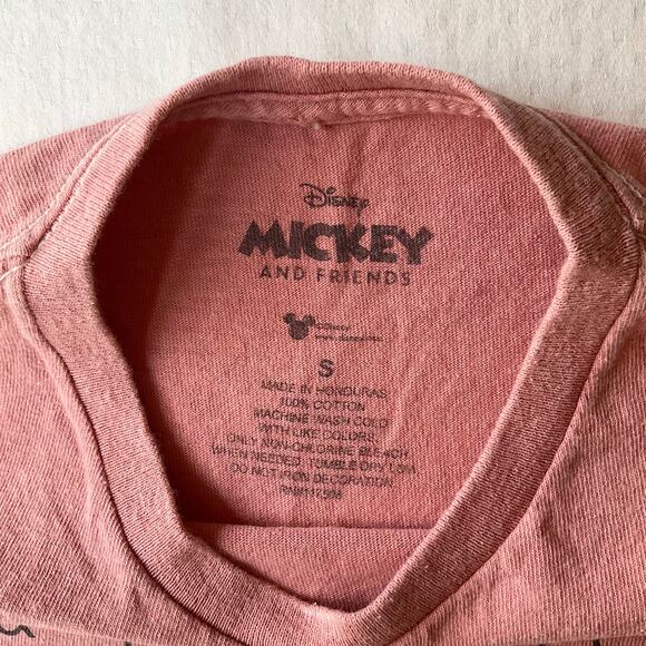 Disney Mickey & Friends Women Short Sleeve Tank top size S p, Dusty Pink - Picture 5 of 7